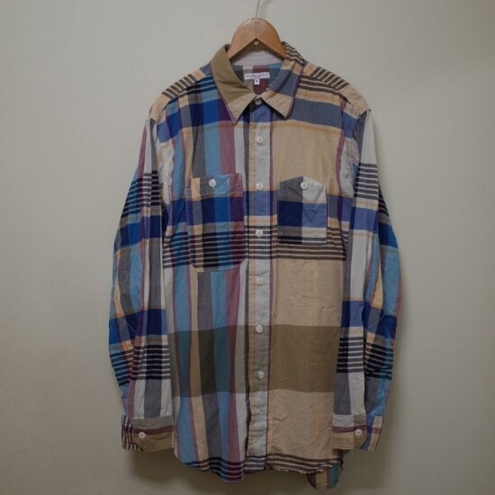 Engineered Garments Work Shirt-Big Madras Plaid