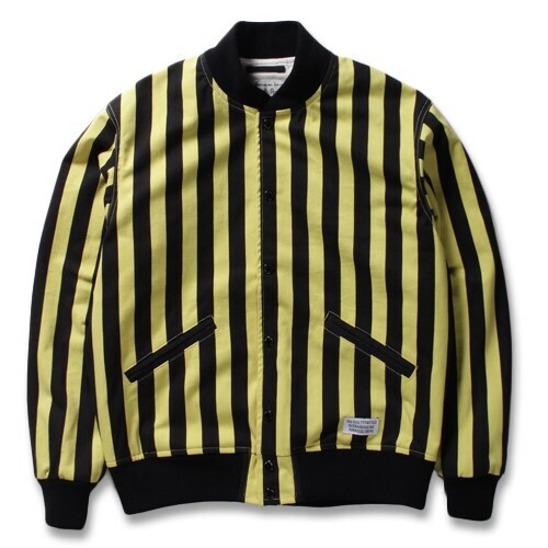 WACKO MARIA STRIPED VARSITY JACKET