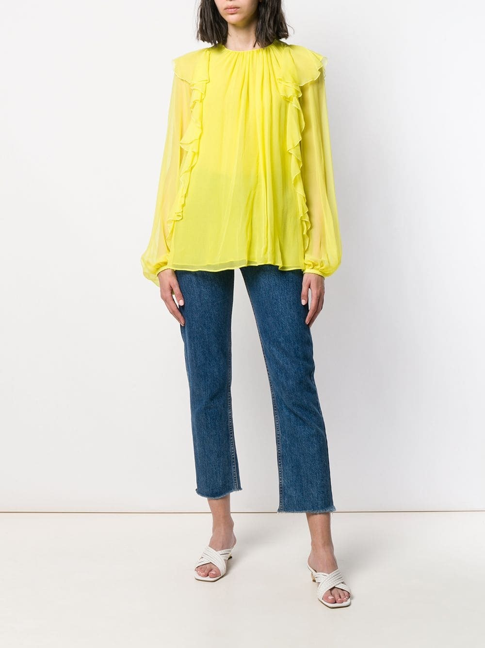 Emilio Pucci ラッフル ブラウス