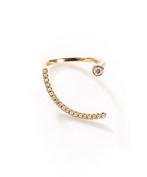HIROTAKA K10YG Diamond Ring