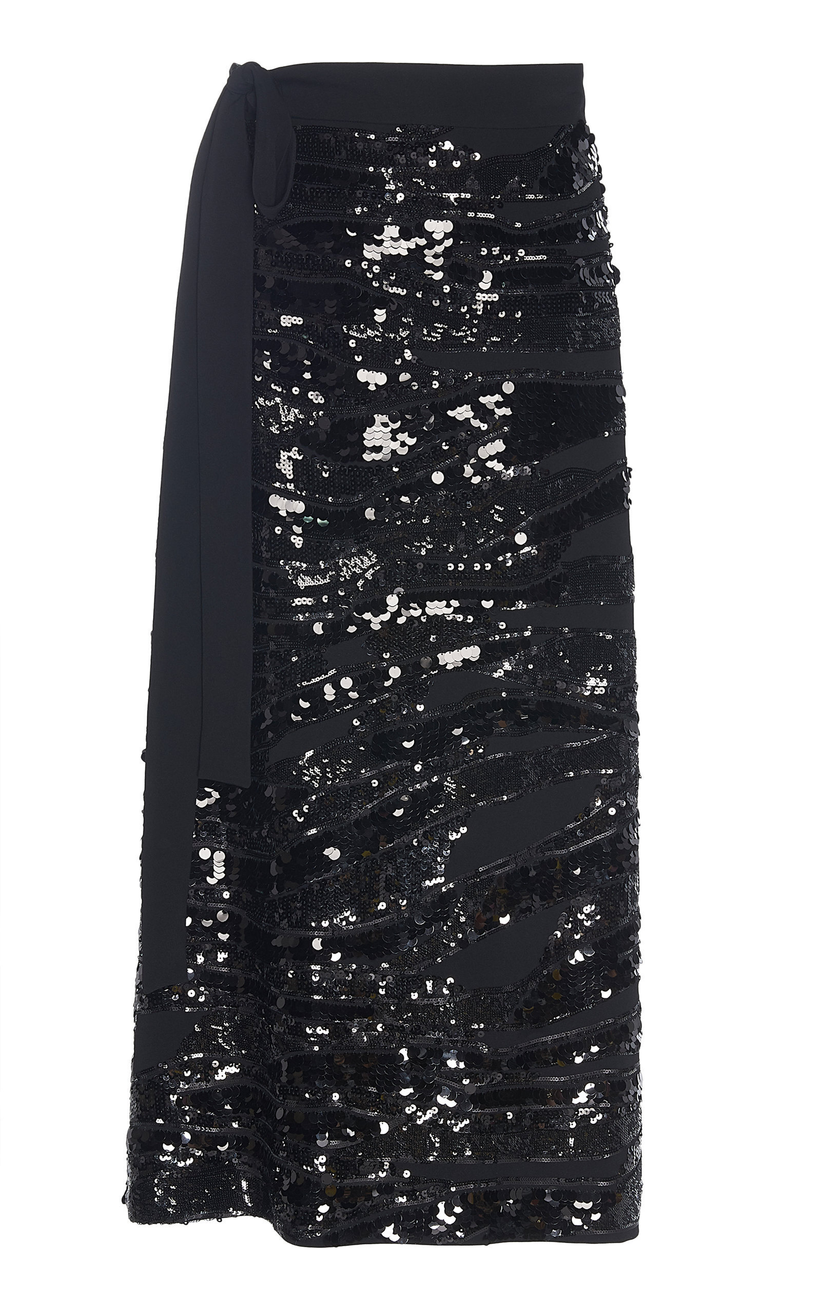 ROCHAS Ofphris Embroidered Cady Stretch Skirt