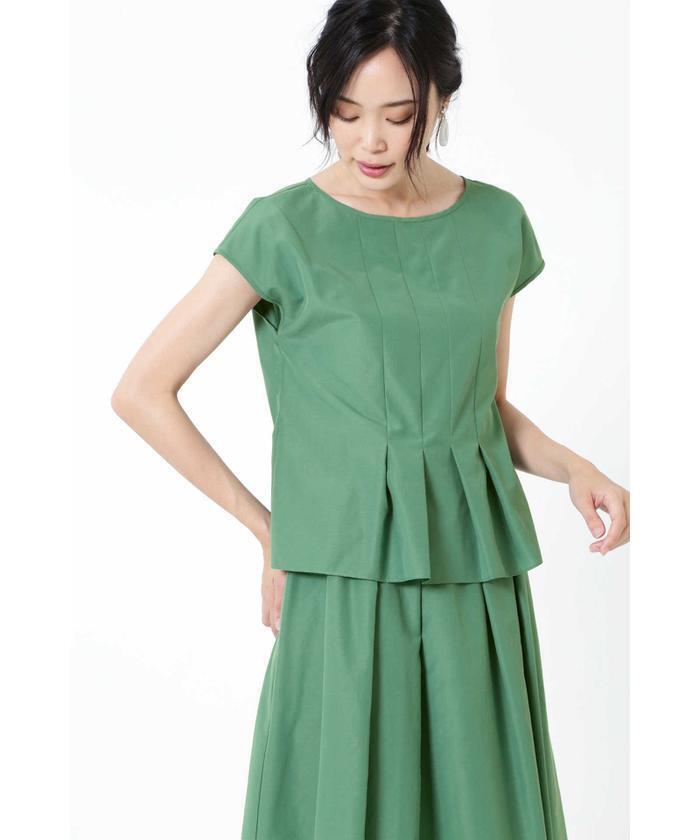 NATURAL BEAUTY ライトタンブラーフロントタックブラウス