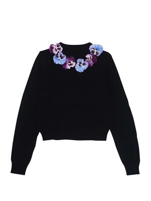 Honey mi Honey pansy knit pullover