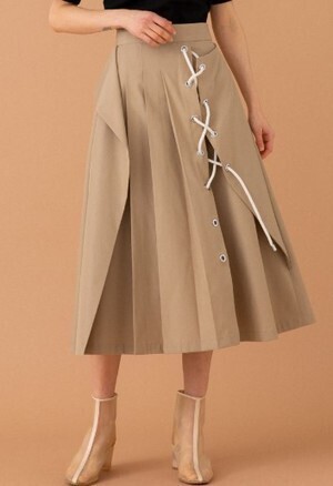 UNITED TOKYO サンドレースアップスカート