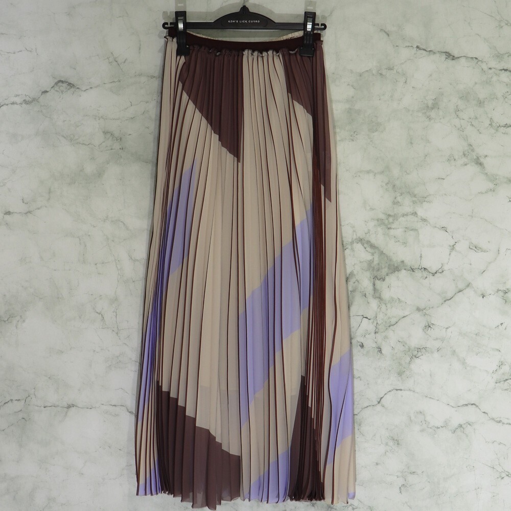 AULA AILA PLEATS LINE SKIRT