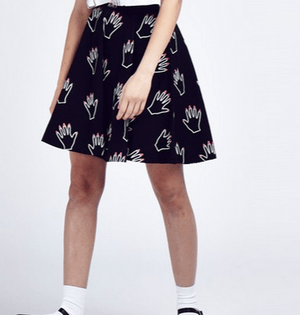 Lazy Oaf Lazy Oaf Hands Off Circle Skirt