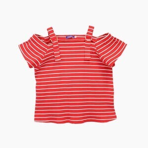 chummy 肩ベルト付オフショルプルオーバー