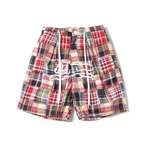 BILLIONAIRE BOYS CLUB ICECREAM RUNNING DOG PATCHWARK CHECK SHORTS