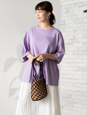WEGO バックフォトプリントTシャツ