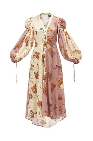 LOEWE パウラプリントペザントシャツドレス