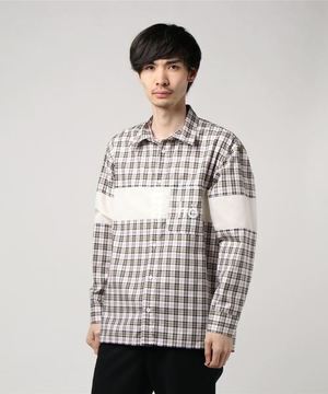 lot holon check embroidery shirt
