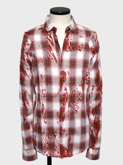 gene par YUKIO MISHIBA Check Shirts - Crush Printed