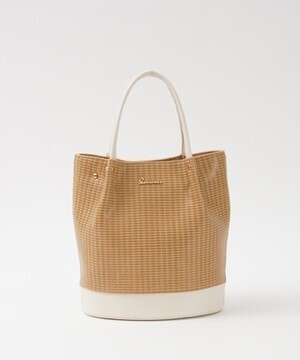SAC カゴ風型押しショルダーバッグ
