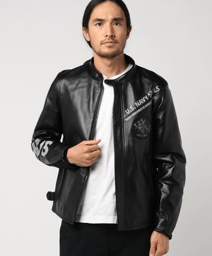 AVIREX コンビネーション ライダースジャケット
