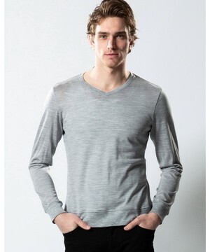 wjk washable V-neck knit