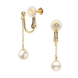 Vendome Aoyama アコヤパール ダイヤモンド イヤリング