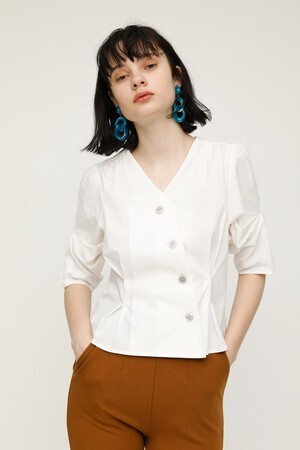 SLY BALLOON SHORT SLEEVE BLOUSE