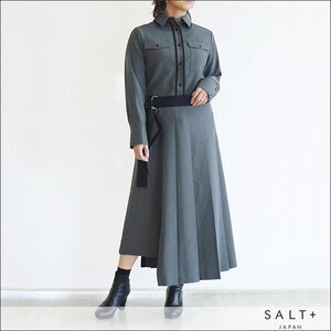 SALT+JAPAN ラップスカートシャツワンピース