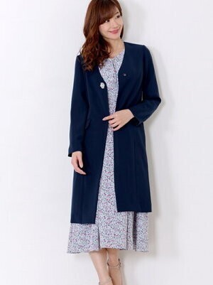MISCH MASCH ノーカラーコート