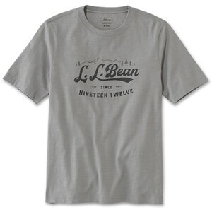 L.L.Bean ジャパン・フィット レイクウォッシュ・オーガニック・コットン・グラフィック・ティ