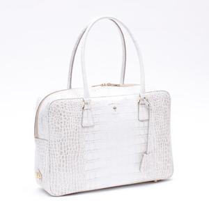 A.D.M.J. CROCODILEEMBOSSING BOSTONBAG 34?
