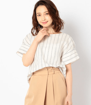 NOLLEY’S リネン後ろねじりブラウス