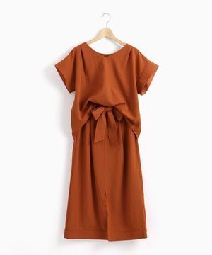 Perle Peche リネンライクセットアップ