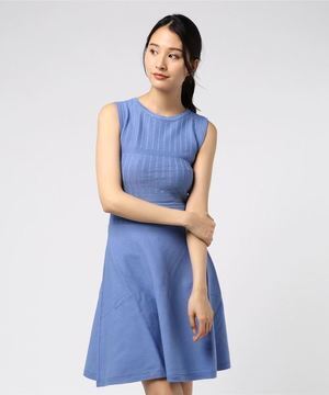 Rirandture 柄編みニットフレアワンピース