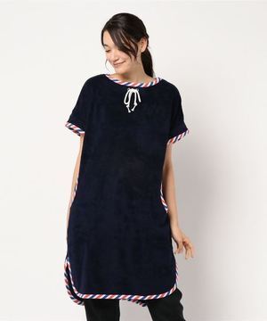 tsumori chisato SLEEP パイル×無地／チュニック（４分袖）