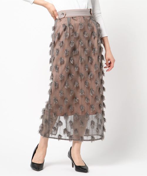 AMERI MOTIF PENCIL SKIRT