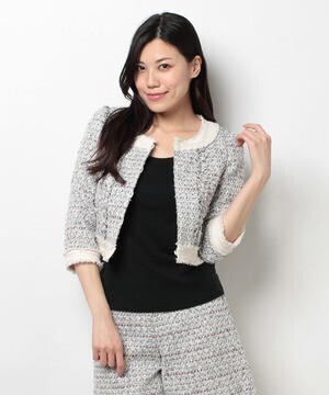 TO BE CHIC トリコツイードジャケット