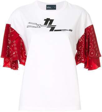 kolor ラッフルスリーブ Tシャツ