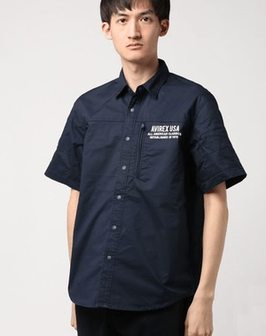 AVIREX スターズ&ストライプス ビッグロゴ シャツ/STARS & STRIPES BIG LOGO SHIRT
