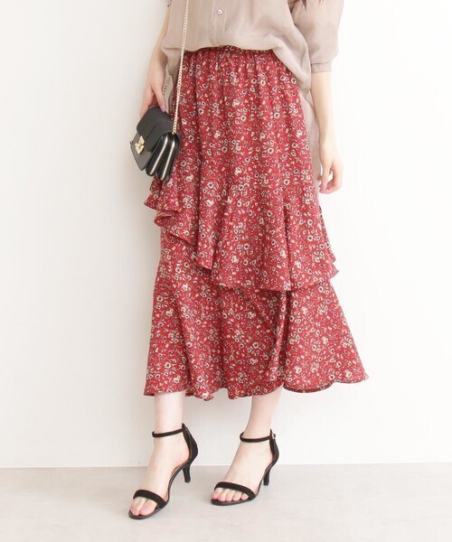 N.（N. Natural Beauty Basic） イレヘムティアードマキシスカート