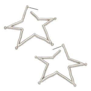 お世話や ニッケルフリー ドローイング スター ポストピアス
