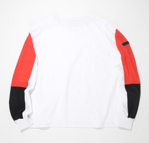 SUPERTHANKS スウィッチングビックロングTシャツ