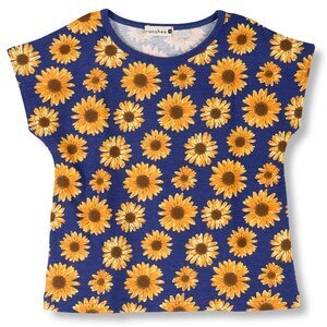 BRANSHES ひまわり柄半袖Tシャツ