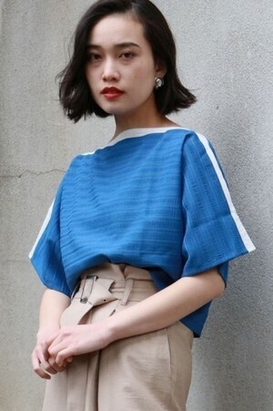 &g’aime クロップドシアートップス(988-64216)