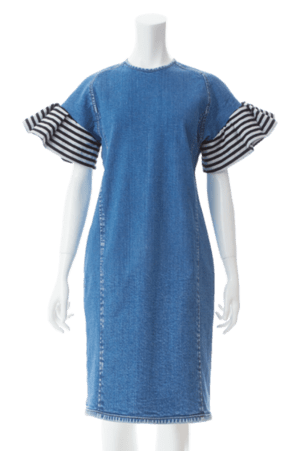 BORDERS at BALCONY DENIM DRESS