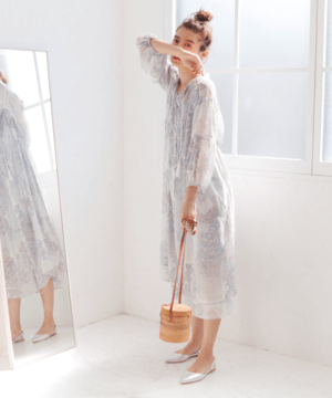 LADYMADE ペイズリースカーフロングワンピース