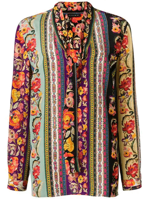 ETRO プリント ブラウス