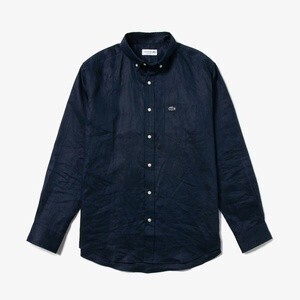 LACOSTE リネンボタンダウンシャツ