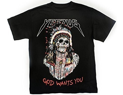 Kanye west KANYE WEST YEEZUS Skeleton Indian S/S T-Shirt