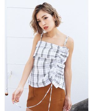 EMODA フリルラインオフショルダートップ