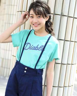 Diable 天竺バックカットロゴプリントＴシャツ