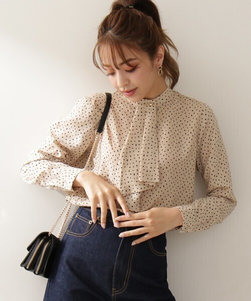 N.（N. Natural Beauty Basic） ボウタイ風ブラウス