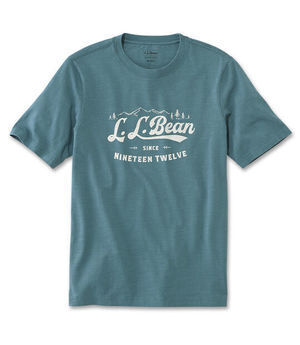 L.L.Bean レイクウォッシュ・オーガニック・コットン・グラフィック・ティ、エル・エル・ビーン・ロゴ