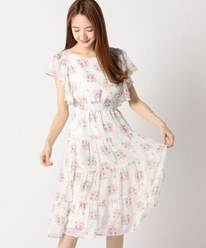 LODISPOTTO ピュアリトルフルールティアードワンピース＜LODI flower collection＞