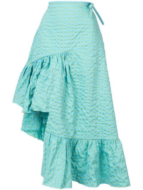 MARQUES ALMEIDA long asymmetric frill skirt