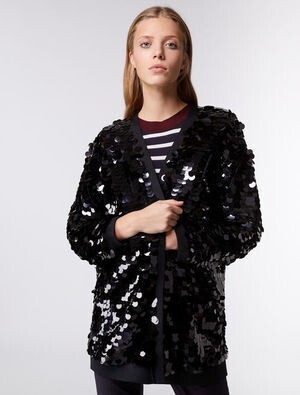 MAX & Co. スパンコール カーディガン ジャケット
